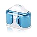 XYSQ Maquina Helados Soft, Máquina De Helados De Doble Cubo, Hogar Portátil, Interruptor De Encendido/Apagado, Haz Un Delicioso Helado Cremoso En Su Propia Cocina En 30 Minutos (Color : Blue)