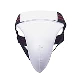 Protector de entrepierna de boxeo,Protector de entrepierna de Taekwondo - Protector de entrepierna de PU resistente para boxeo con banda elástica,Diseño de gancho y bucle, protección ergonómica, sumin