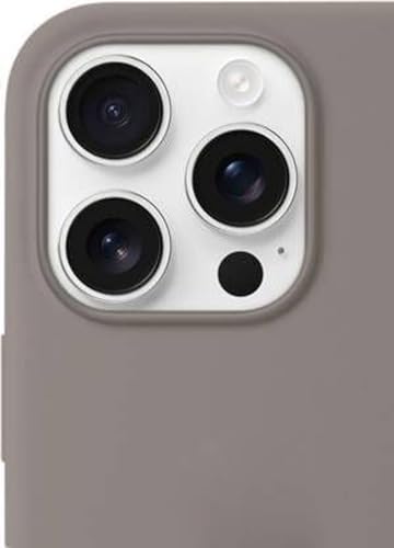 Image of Premium Liquid Silicone Case for iPhone 16 Pro - Slim Full Body Protective Back Cover with Soft Microfiber Lining, Anti-Slip Grip Scratch Resistant Phone Case (Light Grey)