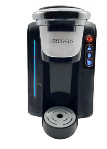 Briggs Soft Pod Brewer | Eliminate Plastic Cup Waste and Taste | Uses 61mm soft pods | Stainless Steel Brew Head | Hot brew temperatures | Progammable volumes | Large ground coffee brew basket