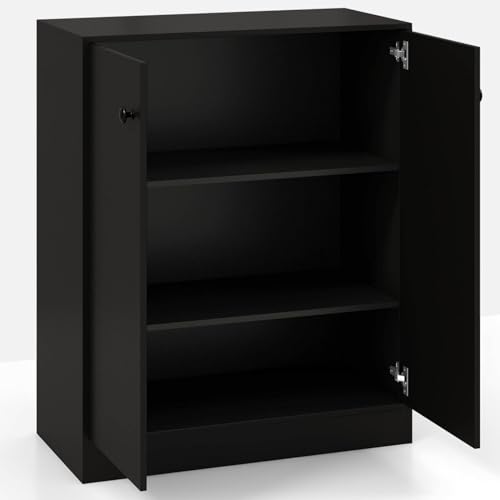 Buffet de cuisine en bois anti-basculement pour salon sécurisé