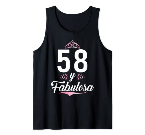 58 y Fabulosa 58 Cumpleanos Camiseta sin Mangas