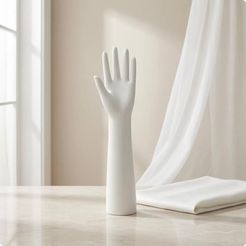 Guante para mujer protección solar resistente y sin dedos para modelado de mano 5