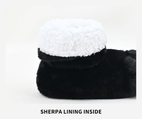 Image of DICUIRD Womens Slipper Socks Comfy&Warm Animal Non-Skid Bedroom Slipper Booties