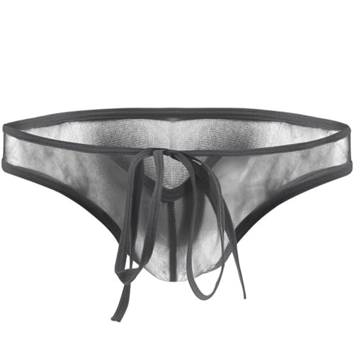 Men's Sexy Bikini Briefs Transparent Mesh Men's Bandage Briefs Bikini Mens Sexy Underwear