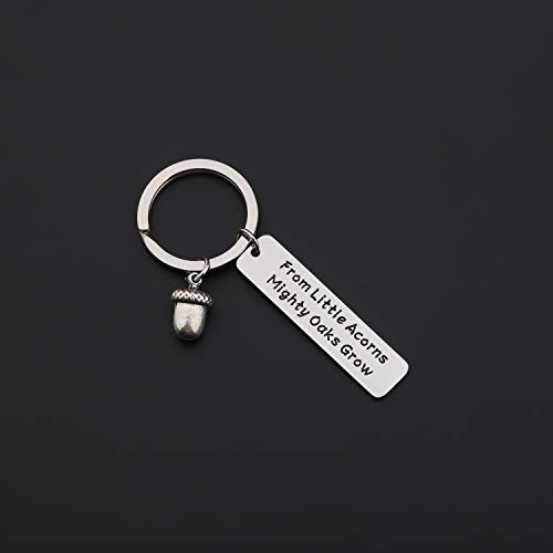 Zuo Bao Teacher Appreciation Gift from Little Acorns Mighty Oaks Grow Acorn Keychain Teachers Day Gift4