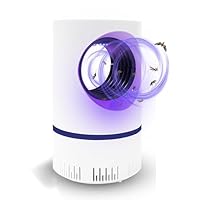 Flying Insect Trap Fruit Fly Traps Fan Powered Indoor Bug Catcher for Mosquitoes, Gnats, Moths & Fruit Flies, Silent & Effective (1, White)