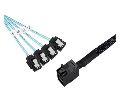 Cable S/AS SFF-8087 a 4x SATA 0.5 m miniatura 4