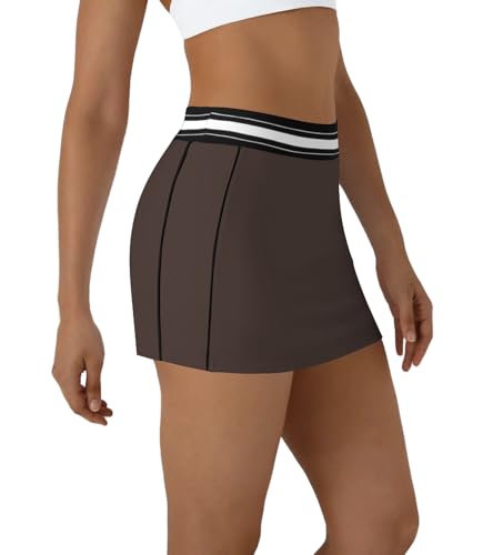 Image of Jigfar Women Cute Golf Tennis Club Skirt Dress Activewear Mini Summer Workout Running Athletic Skorts