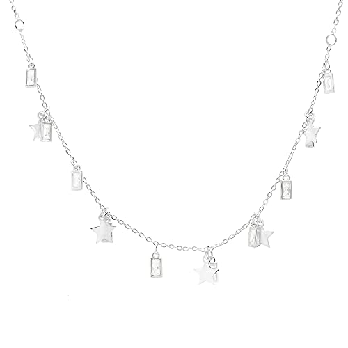 Collier ras du cou étoiles en argent 925 avec sa boîte cadeau