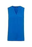 zero Franchise Blouse Round Collar with Slit at CF, blau(freshblue (60079)), Gr. 38