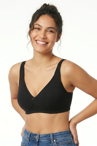 Image of Clovia Women's Cotton Solid Non-Padded Full Cup Wire Free T-Shirt Bra