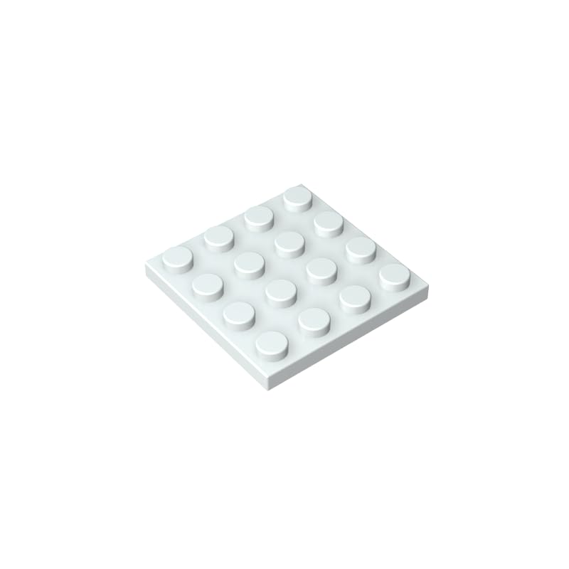 3031 Foundation Plate Plate 4x4 20Pieces GDS-519 Compatible with Lego Building Blocks Color:Milky White — image 1