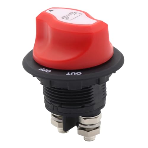 GRIRIW Rv Battery Disconnect Switch Isolator for Automotive Boat Truck and Camper Durable Easy to Install Battery Cut Off