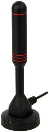 Vega Power 20+ Aluminium DVB-T Stabantenne/Signalstark in Allen Bereichen/Magnetfuß & 3m Kabel/mit 20dB+ Gain aktiv Verstärkung/für alle DVB-T Receiver, Sticks & Radio