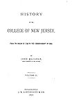 History of the College of New Jersey - Vol. II