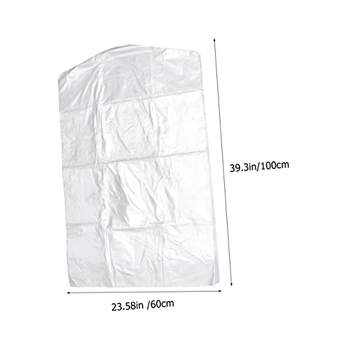 100pcs Garment Storage Bags Professional Clothing Covers for Dry Cleaning and Dust and Washable for Garment Shops and Home Use2