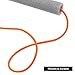 QWORK Elastic Crossbar - High Jump & Pole Vault Training Equipment, Foldable Foam-Padded Bar for Track & Field and Gymnastics