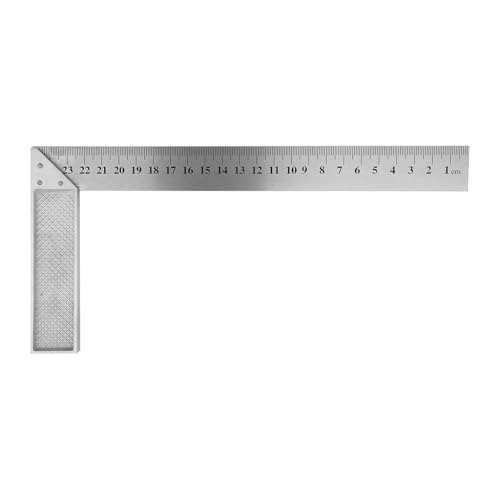 TILL. – Équerre de menuisier 250 mm | Double graduation | Précision 90° | Mesure et traçage bois | Outil de menuiserie professionnel