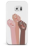 Inspired Cases - Compatible with Galaxy S7 Case - 3D Textured Protective Phone Case for Samsung Galaxy S7 - Women Unite! Women's March Solidarity Design - White