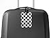 WIRESTER PU Leather Luggage Tag Name Tag Bag Tag for Travel Suitcase Baggage Luggage - Black White Checkered