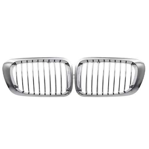 Parrilla delantera de riñón cromada para E46 M3 y Serie 3 2DR (99-06), pack de 2 piezas 3