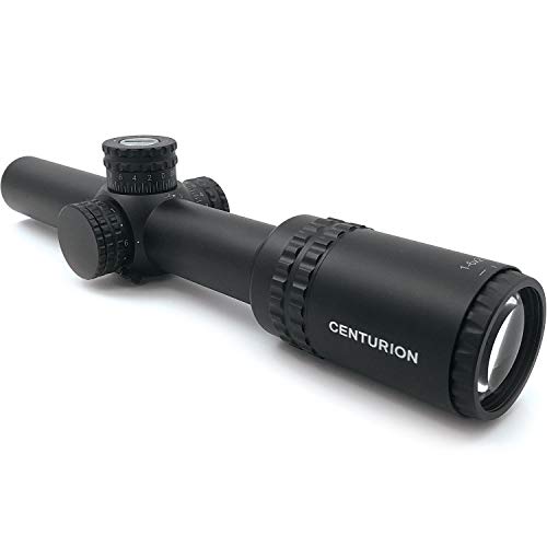 Ayin Sights Centurion 1-6X24 Tactical/Hunting Scope Red Moa Dot Reticle With Tactical Turrets, Throw Lever & Flip Caps #TOP2