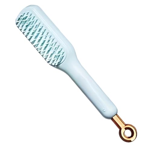 格納式ヘアブラシ - トラベルサイズの折りたたみ式ヘアデタングラー、コンパクトポケットヘアコーム |女性用マッサージコーム、外出先用ポータブルヘアブラシ、折りたたみ式ヘアグルーミングツール、滑り止めもつれほぐしHai