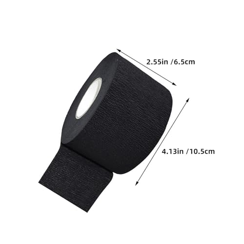 Bande de cou jetable en papier crépon extensible doux pour coiffeur