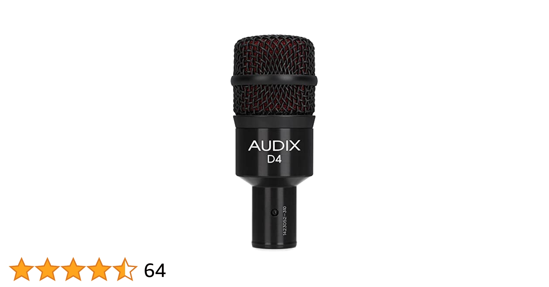 AUDIX D4 ダイナミックマイク Amazon | AUDIX 楽器向け ダイナミックマイク ハイパー