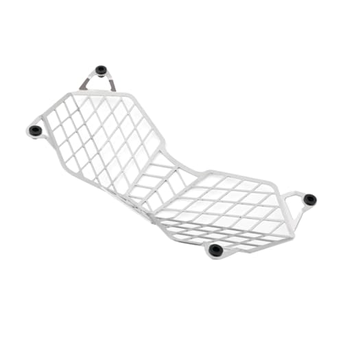 Kühlergrill Protector Für Triumph Für Tiger 800 2010-2017 Explorer 1200 2012-2017 Motorrad Scheinwerferschutz Grill Scheinwerferschutz Nebelscheinwerfer Cover (Farbe : Silver)