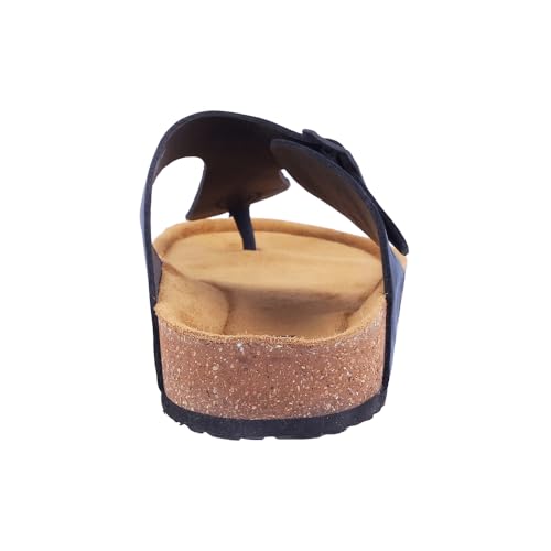 Image of Mochi Men's Leather Thong Sandal with Cork Footbed