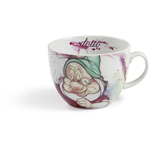 Egan Tazza Colazione Collezione Disney 7 Nani. Oggetto Realizzato in Porcellana di Colore Bianco e Turchese. Dimensione: 9X12X14,5 cm. La referenza è PWS03/1DO