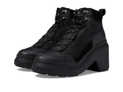 Hunter Womens Discoverer Ankle Lace-Up Heel Boot