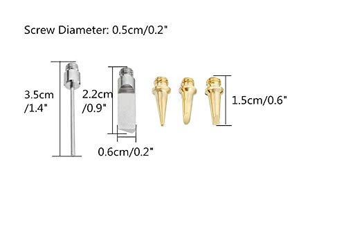 Dtacke 5pcs Gas Soldering Iron solder Tip for HS-1115K Cordless Welding Torch Kit Tool