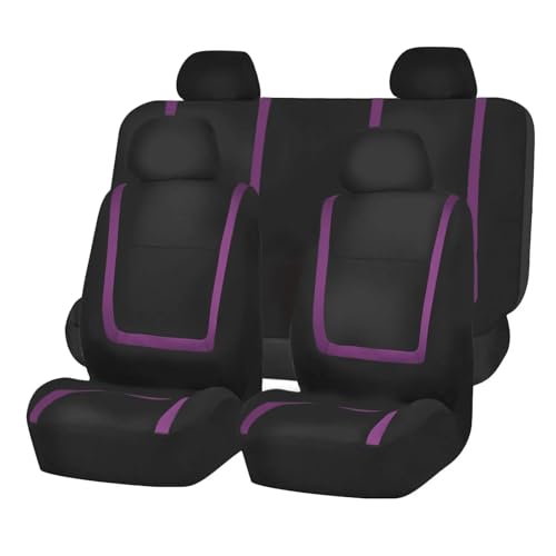 Housses de sièges de voiture en tissu violet pour les voyages en Peugeot