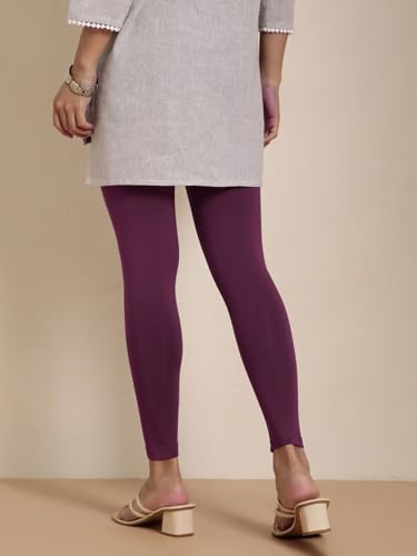 Image of TWIN BIRDS Women Viscose Ankle Leggings | Stretchable Kurti Wear Bottom