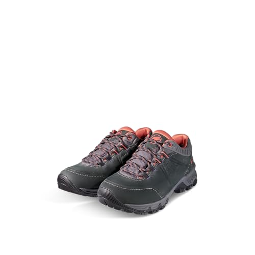 Mammut Nova IV Low GTX Women | Wanderschuhe für Damen, Wasserdichte Trekkingschuhe, Outdoor Schuhe, Bergschuhe für Hiking & Trekking, Gore-Tex Freizeitschuhe | Black-Apricot Brandy, 6