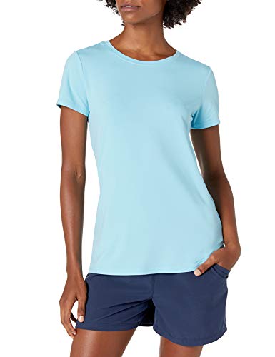 Image of Amazon Essentials Women's Active Quick Dry Tech Stretch Short-Sleeve Crewneck T-Shirt, Multipacks