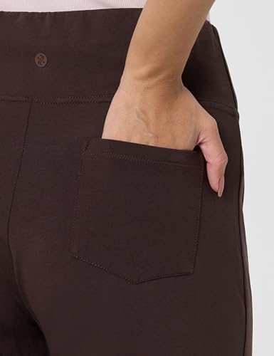 Image of BlissClub AM:PM Cotton Wide Leg Pants - Lite, Cotton Pants, Wide Waistband, Slit at Hem, Side Pockets, Regular (for Women Upto 5'4 ft)