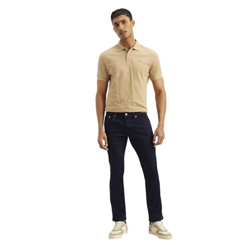 Image of Levi's Men's 65504 Skinny Fit Dark-Blue Jeans