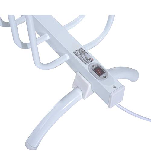 Secador eléctrico de calzado para 4 pares, blanco miniatura 7