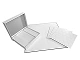 Este juego de cajas viene con un tablero de juego en blanco, una caja en blanco y 60 fichas de tablero de círculo en blanco para que pueda crear su propio tablero de ajedrez y damas único