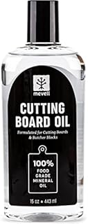 Food Grade Mineral Oil for Cutting Boards (15 Oz) Butcher Blocks and Kitchen Countertops, Food Safe Cutting Board Oil, Made in Canada