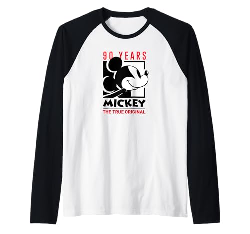 T-shirt Mickey Mouse original 90 years de style baseball idée cadeau anniversaire