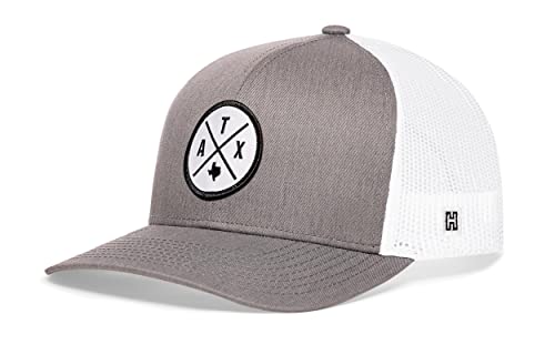 Image of HAKA State City Trucker Hat for Men & Women, Adjustable Baseball Hat, Mesh Snapback, Sturdy Outdoor Black Golf Hat