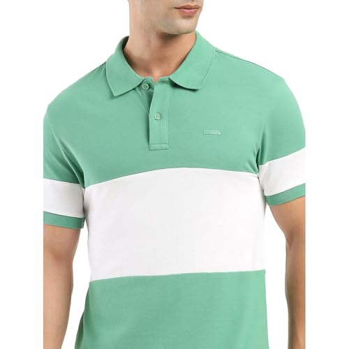 Image of Levi's Men's Cotton Regular Fit Solid Polo T-Shirt