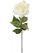 Sweet Home Deco 17'' Real Touch Rose Artificial Single Spray Set of 2 (White)
