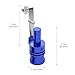 Aluminum Alloy Universal Turbo Sound Exhaust Muffler Pipe Whistle Car Roar Maker Red (blue, XL)