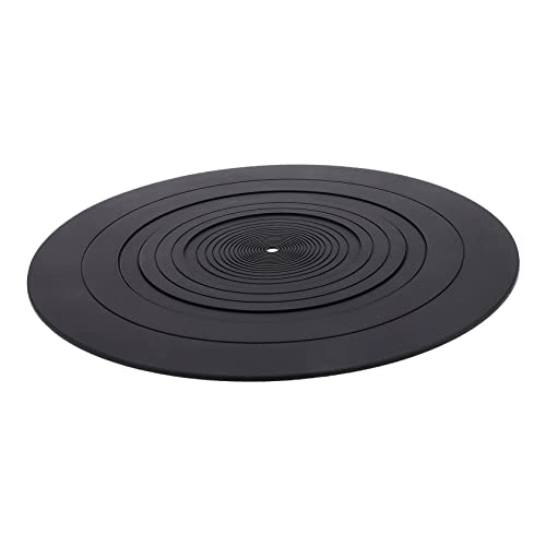 FUNOMOCYA Disc Protective Pad Shockproof Silicone Record Mat Replacement for Turntable 29.5cm Round Mat